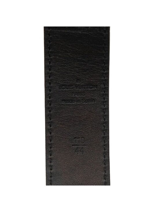 Louis Vuitton Damier Graphite Ceinture LV Cut 110 44 Black Leather Belt